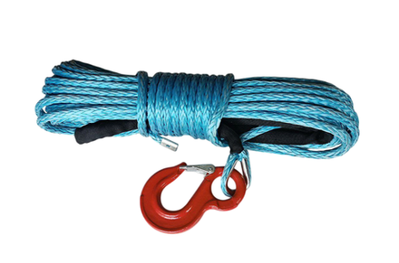Трос синтетический 8mm x 22m + крюк