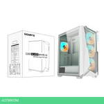 Корпус Gigabyte C301 Glass V2 без БП White (GB-C301GW)