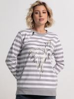 Блуза Журавлиная песня (бело-серая) Б15285-18М LT Collection