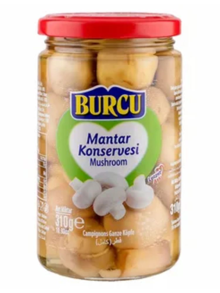 Грибы консервированные целые Burcu Mantar 310 г x 2 шт