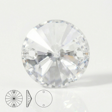 Пришивные стеклянные стразы (Crystal/Кристалл) Rivoli