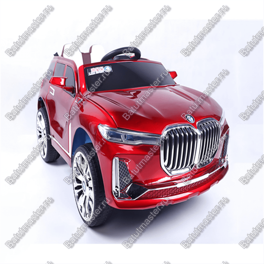 Детский электромобиль "BMW/БМВ" красный,двухместный стандартная комплектация