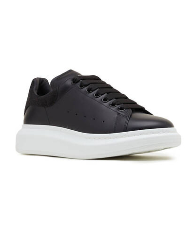 Кожаные кроссовки Alexander McQueen - черный(727388 WHVIT)