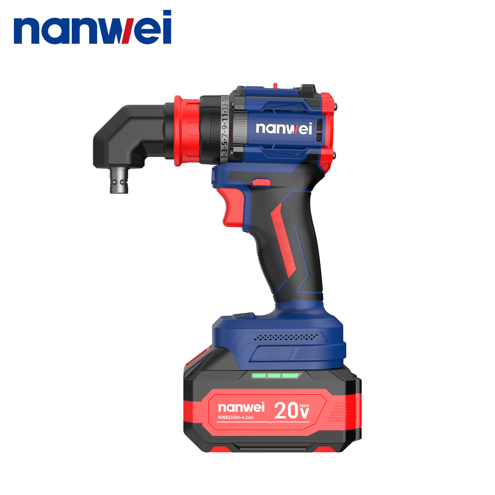 Аккумуляторная дрель-шуруповерт Nanwei NW-D8219P-4, 50Hm, 6Ah*2, 20 В