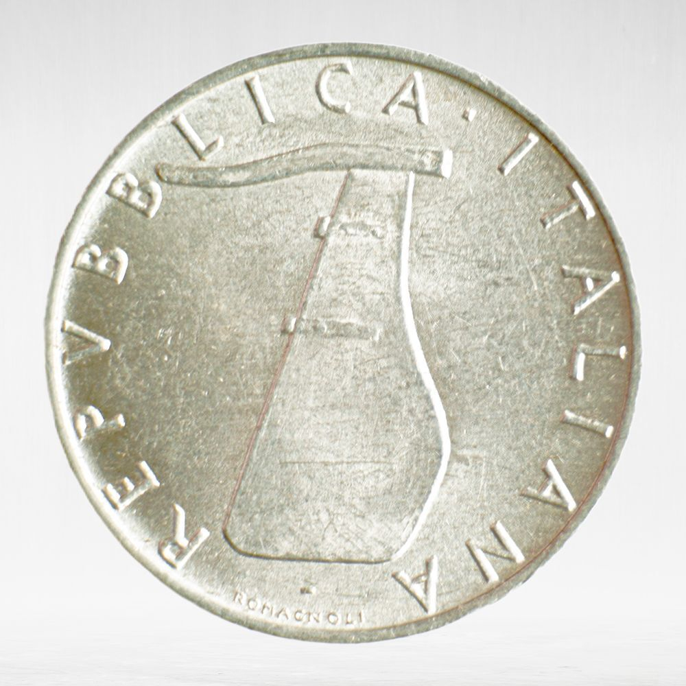 Italy 5 Lire 1973 R "Dolphin", VF