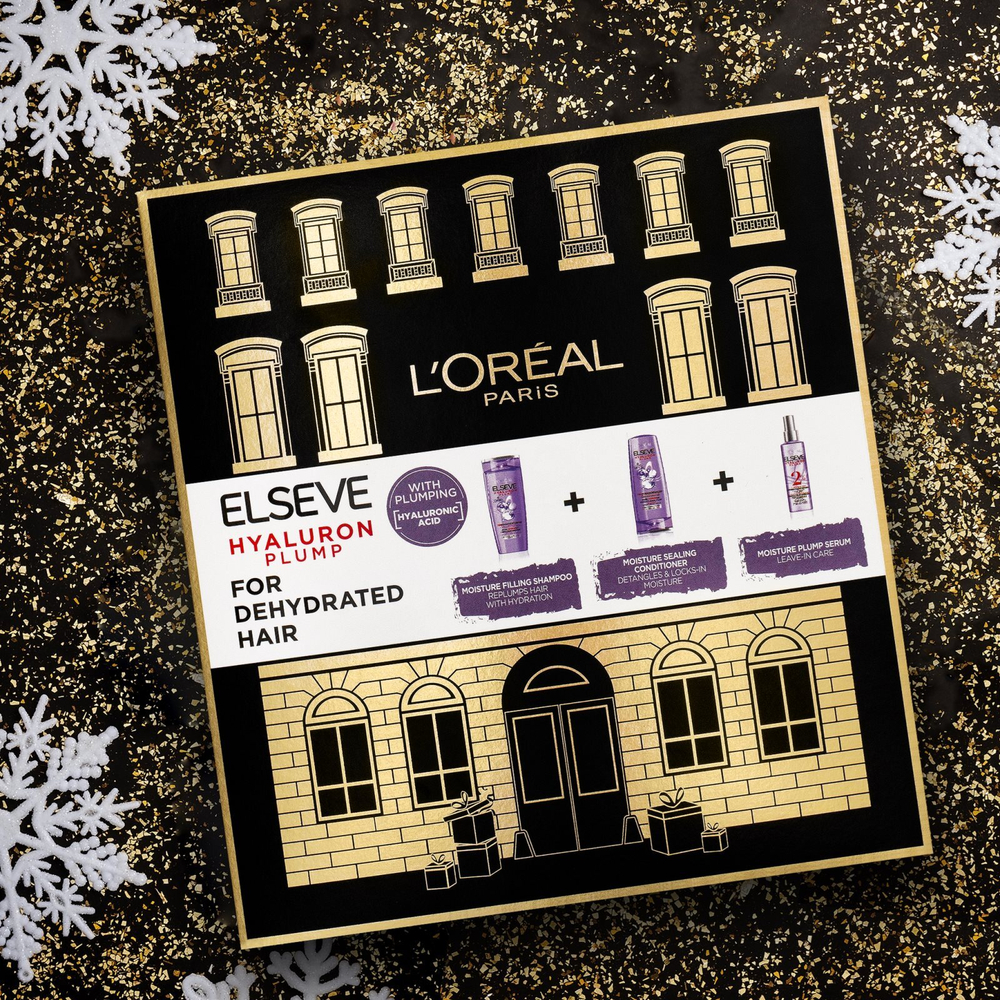 L’Oreal Paris Elseve Hyaluron Plump - подарочный набор (для идеального вида волос) /   / GTIN 8592807573310