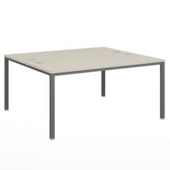 Стол-тандем 1600х1432х750 для 2 рабочих мест на металлокаркасе Lite VL-42