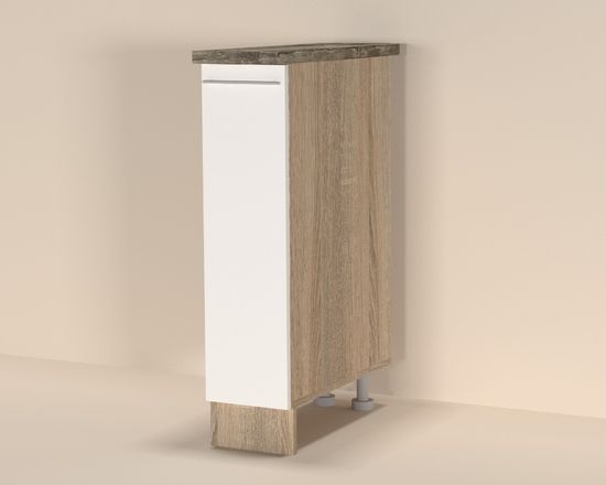 дуб сонома / белый