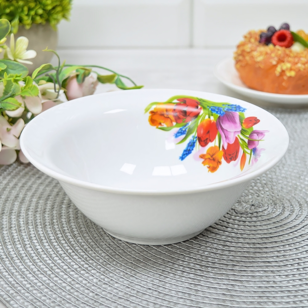 Миска 550мл форма Идиллия Майский букет