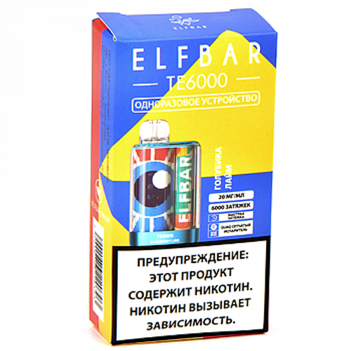 М. ELFBAR TE6к Голубика, лайм