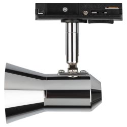 Трековый светильник однофазный ЭРА TR37-GU10 CH под лампу GU10 хром | Трековые светильники