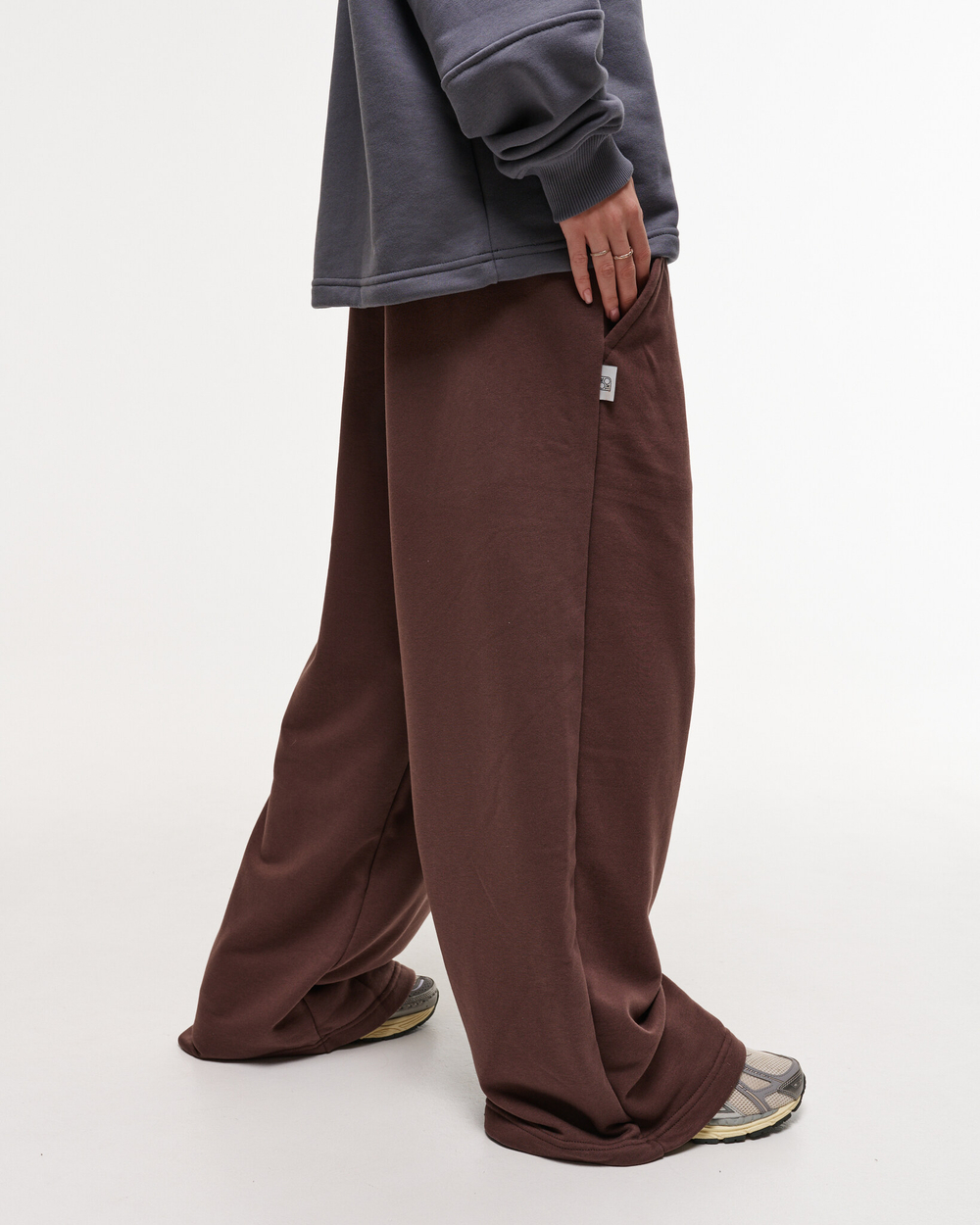 Baggy Trousers LOGO French Roast