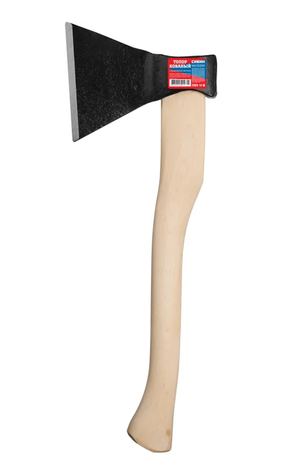2069-14 СИБИН Топор кованый 500мм с прямым лезвием