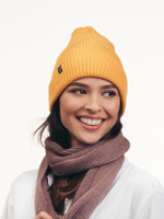 Шапка вязаная весенняя/осенняя МУЛА (Медовый)