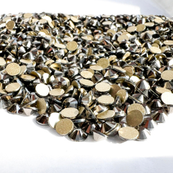 Стразы CR Jet Hematite SS16 металлик холодной фиксации