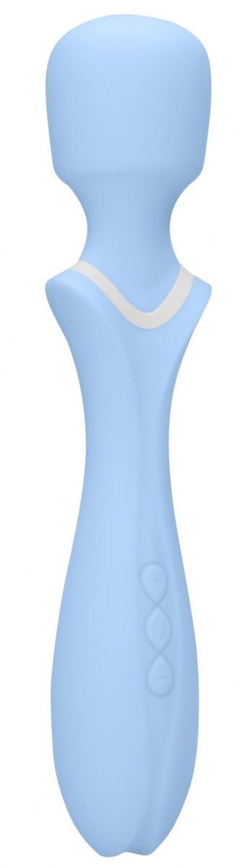 Голубой вибромассажер-жезл Jiggle (Цвет: голубой)