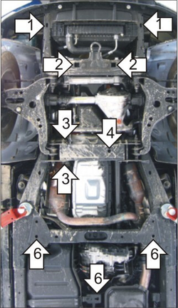 Защита для Ford Explorer 2006-2010 MOTODOR.00726