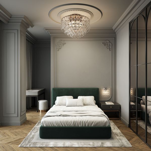 Умный потолочный светильник с фактурным стеклом Cappio