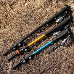 Палка Треккинговая Naturehike ST01 6061 AL NH17D001-Z с 3 узлами женские 57-120 золотые