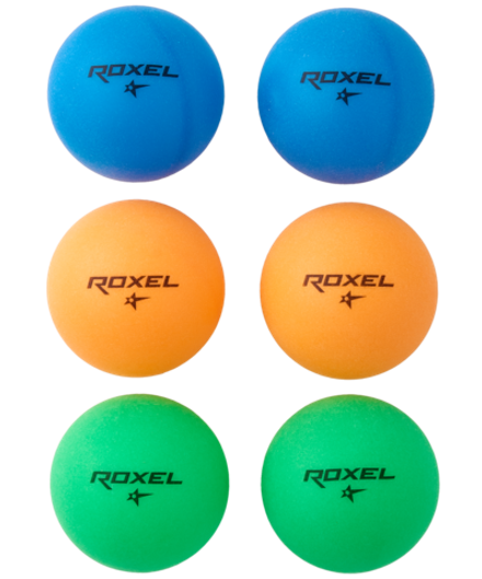 Мяч для настольного тенниса 1* Color Bounce, 6 шт.