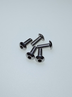 4х10 Винт с полукруг.гол. и внутр.шестигр. нерж. А2-70 ISO 7380 (100 шт.)