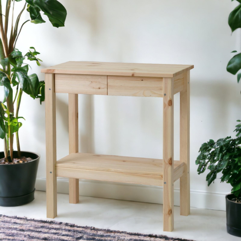 Стеллаж Ральф 2 ящика массив сосны цвет натуральный