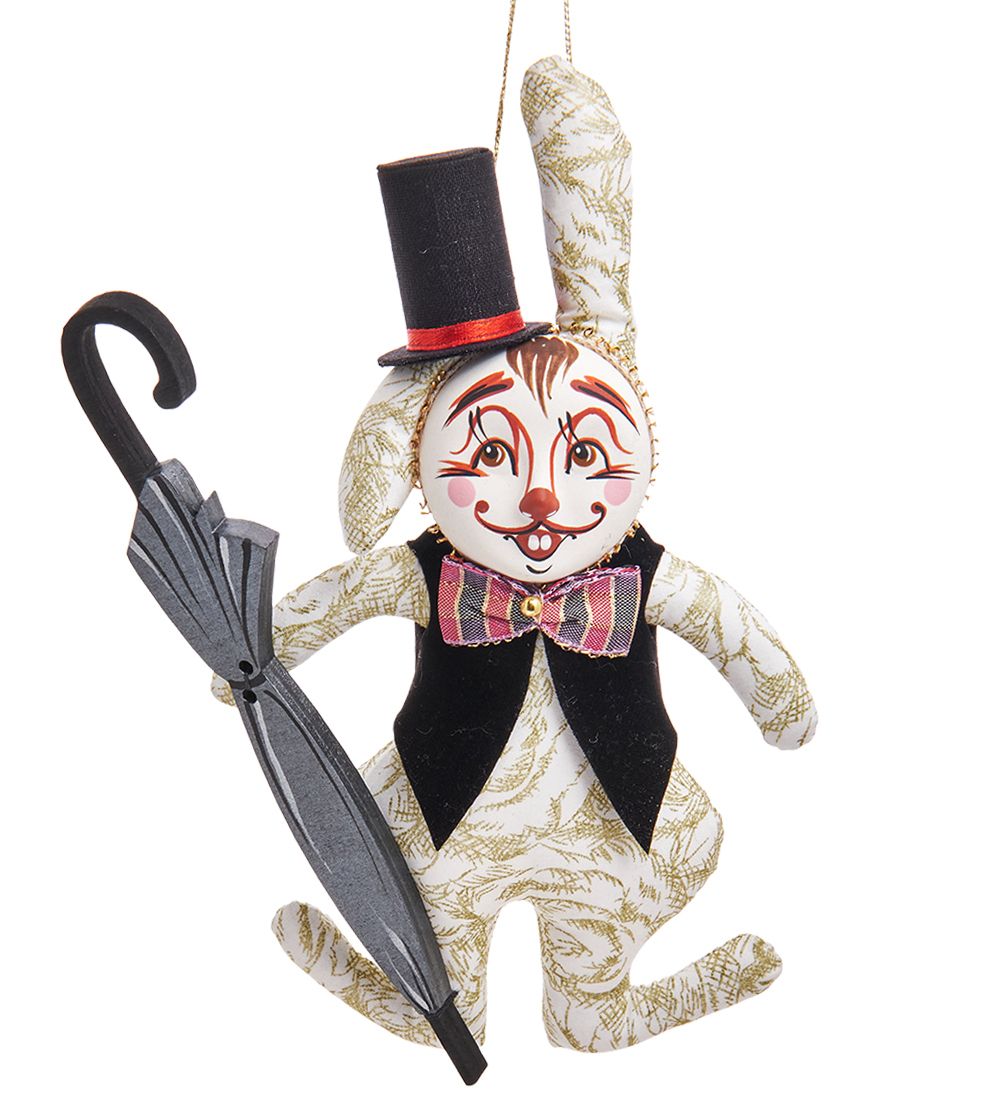 РусКукла RK-461/2 Кукла подвесная «Кролик с зонтиком»