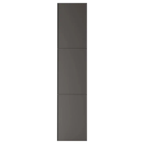 Дверь шкафа - MERÅKER/MERАKER  IKEA/ МЕРААКЕР ИКЕА, 50x229 см, серый