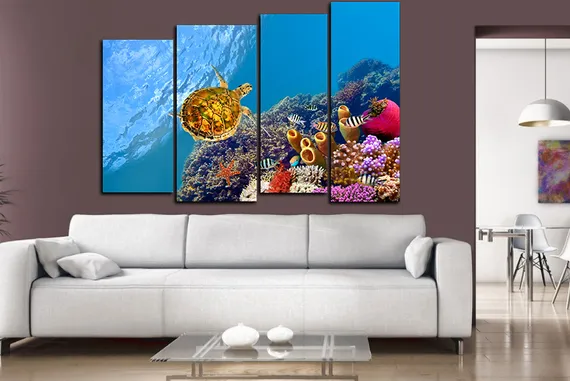 Модульная картина "Красное море"