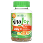 21st Century, VitaJoy® Daily C, жевательные таблетки, со вкусом цитрусовых, 60 вегетарианских жевательных таблеток (125 мг в 1 жевательной таблетке)