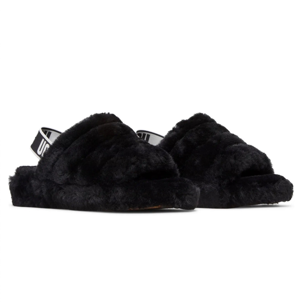 Ugg Fluff Yeah Slide Black