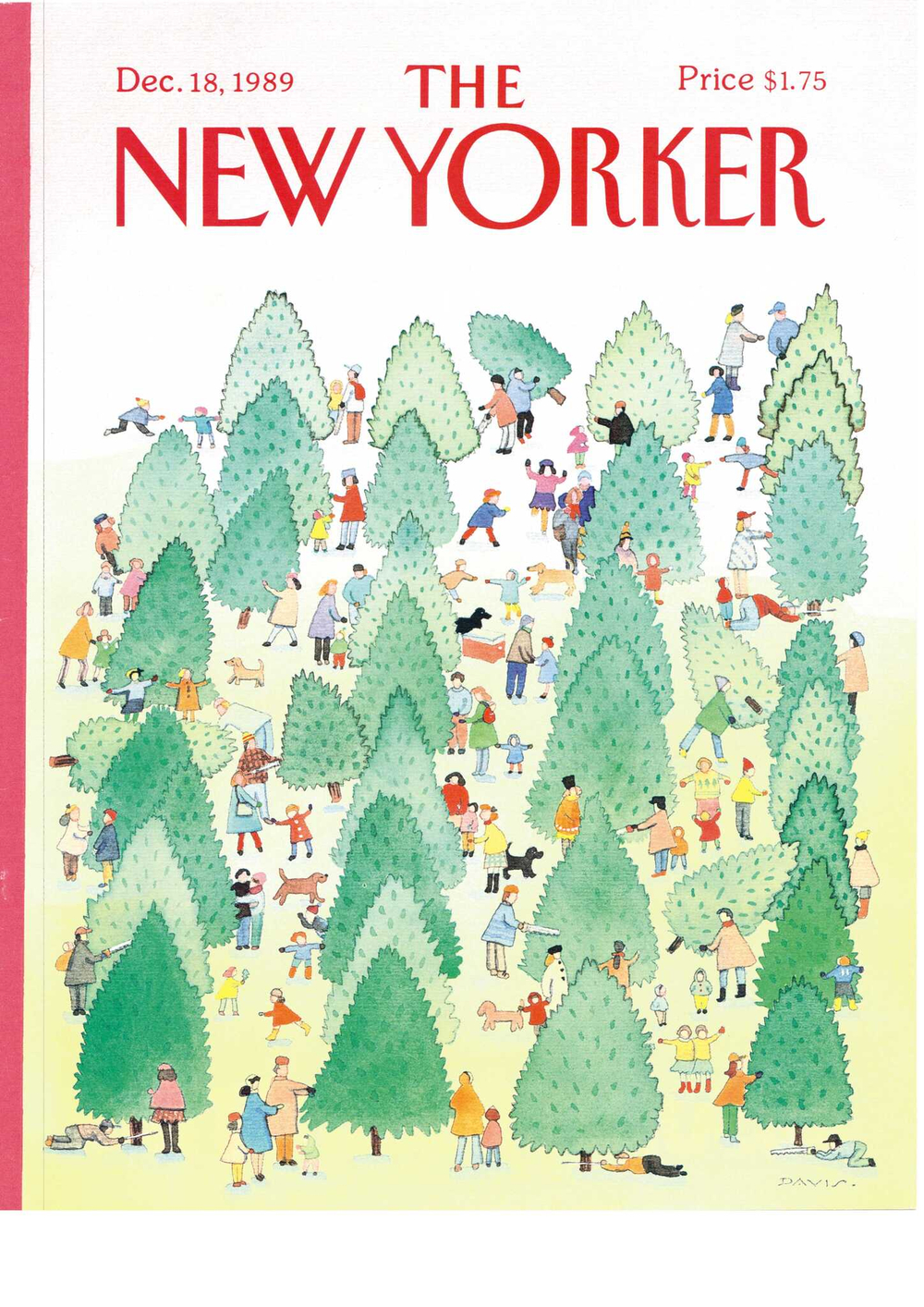 Журнал The New Yorker 18-12-1989, обложка