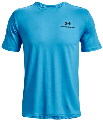 Мужская теннисная футболка Under Armour Rush Energy Short Sleeve - небесный