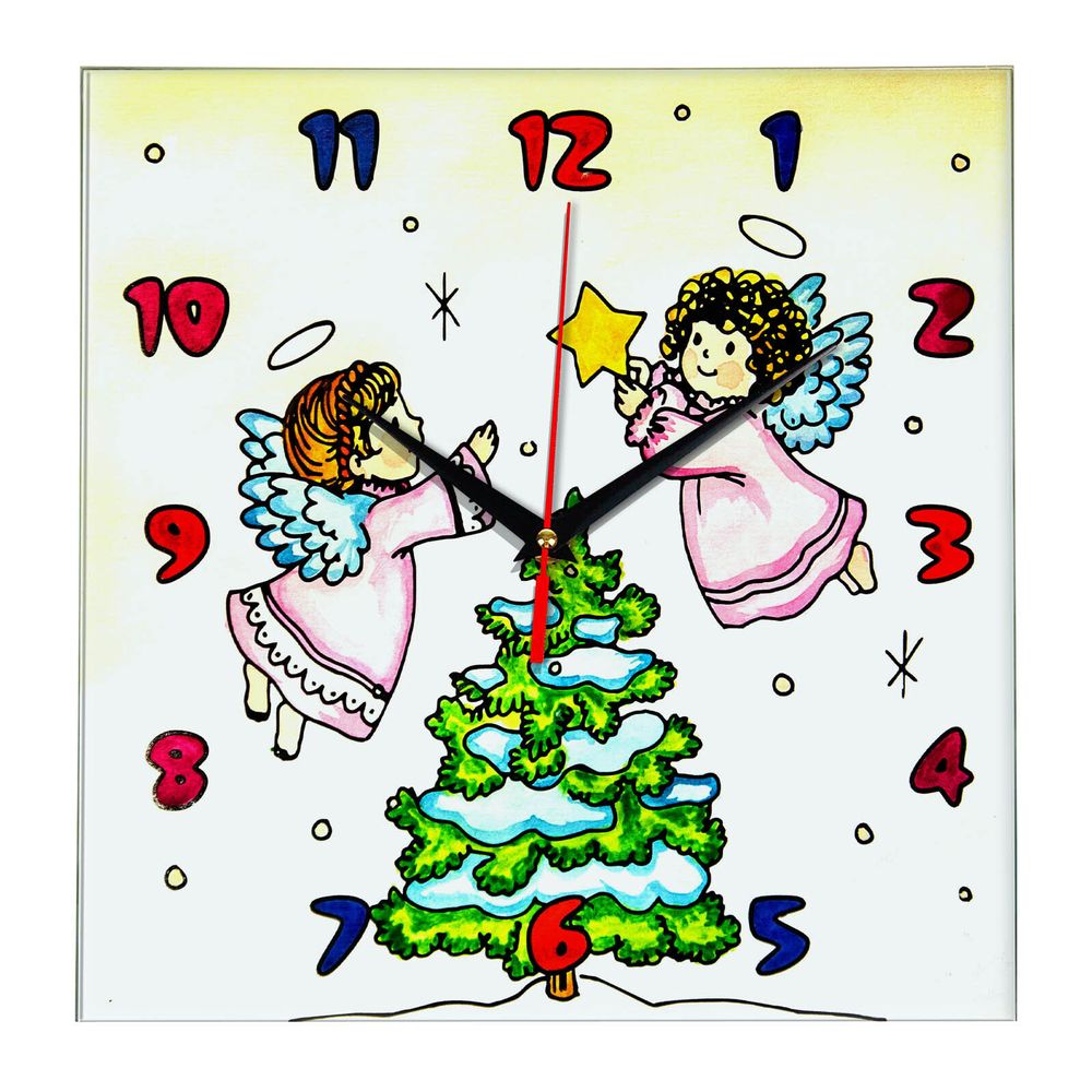 Часы раскраска для детей &quot;Рождество&quot; Декор для дома, подарок