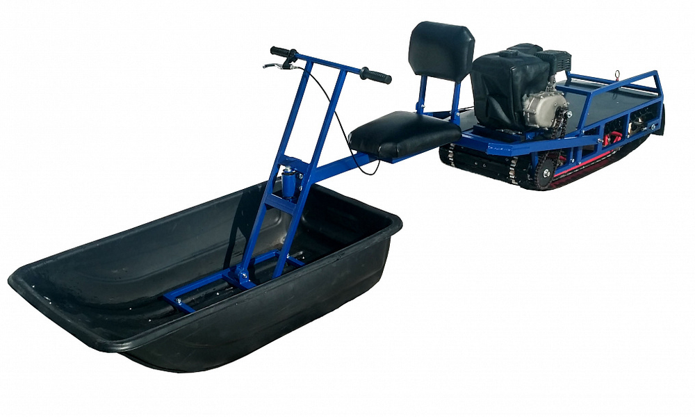 Мотобуксировщик толкач Альбатрос-XL8 с модулем. Без фары, склизы