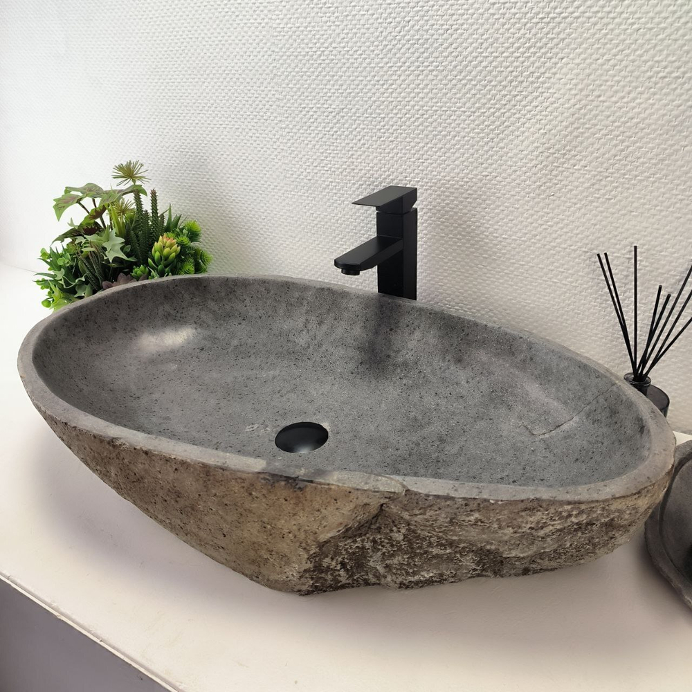 Раковина из речного камня RS-63640 (79*45*16) 0125