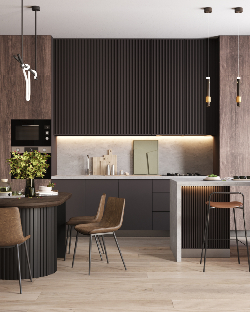 Стул TEXAS экокожа коричневый