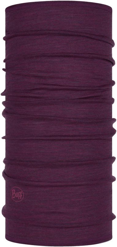 Тонкий шерстяной шарф-труба Buff Wool lightweight Purplish Multi Stripes Фото 1