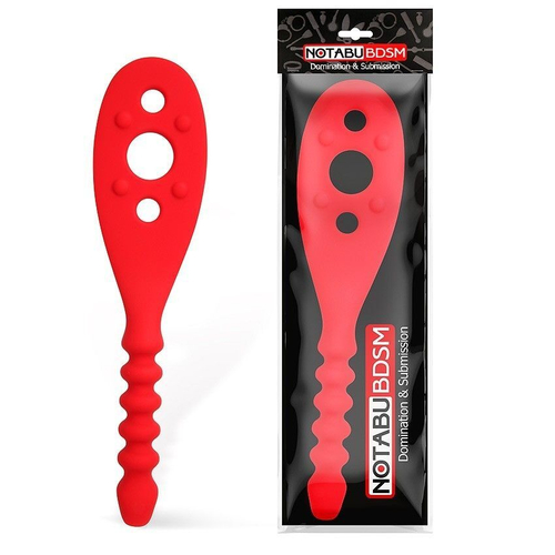 Красная силиконовая шлепалка - 30 см.