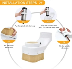 Щетка аспирации на шпиндель D80мм для станка ЧПУ