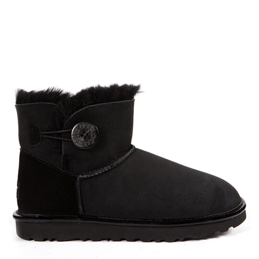 Угги Bailey Button Mini II Metallic Black