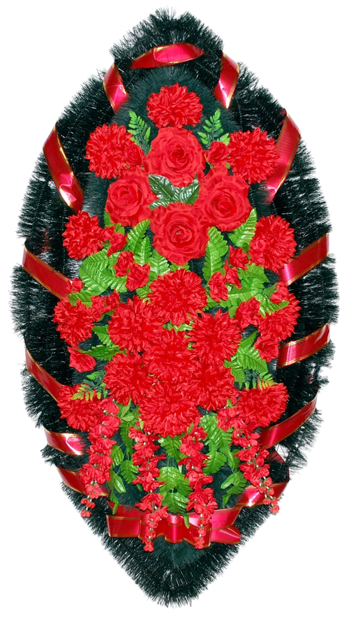 Венок из искусственных цветов «Классика №07» (125 см)