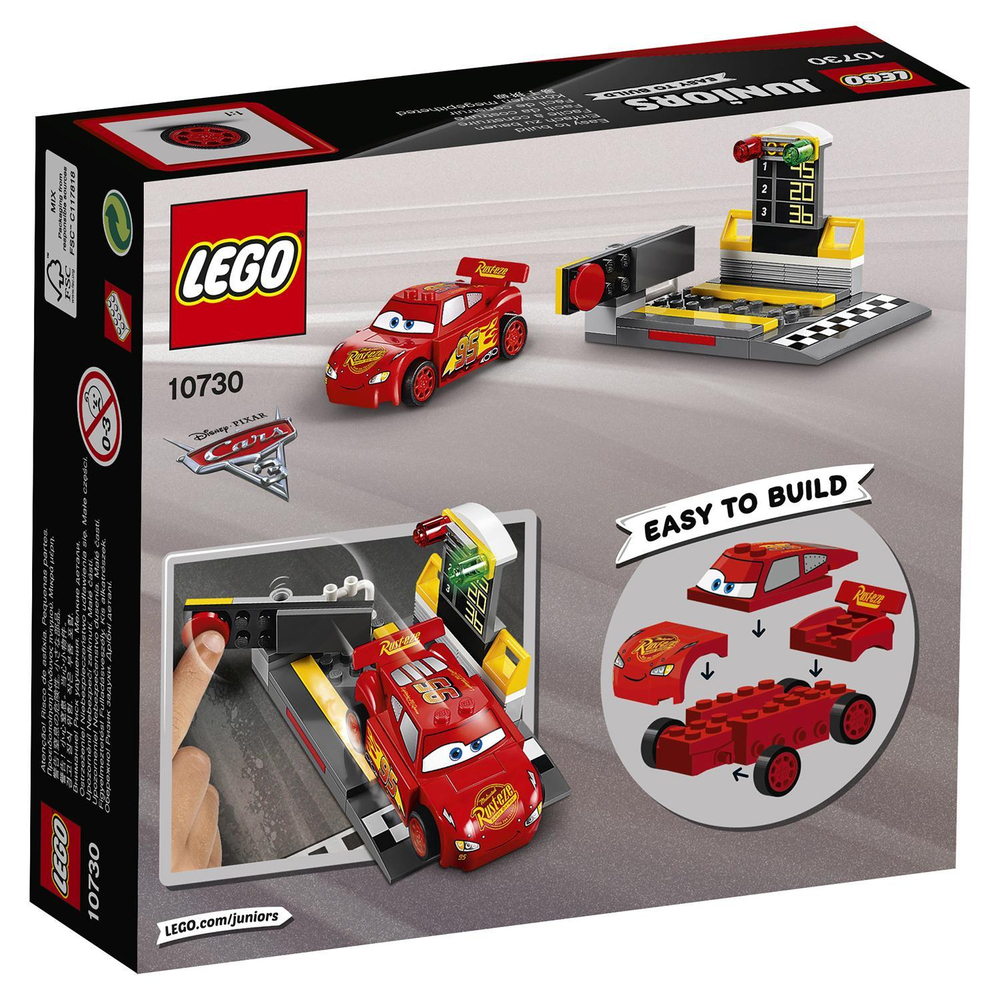 LEGO Juniors: Устройство для запуска Молнии МакКуина 10730 — Lightning McQueen Speed Launcher — Лего Джуниорс Подростки