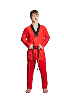 Добок WT Tusah Evo Uniform Male Dan красный