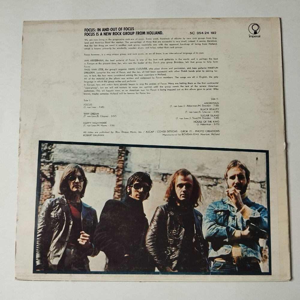 Винтажная виниловая пластинка LP Focus In And Out Of Focus (Holland 1970)