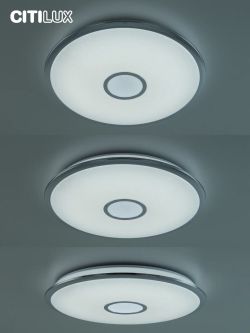 Citilux Старлайт Смарт CL703A80G Умная люстра Хром