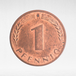 Germany, 1 Pfennig, 1969, (Hamburg Mint - "J"), VF
