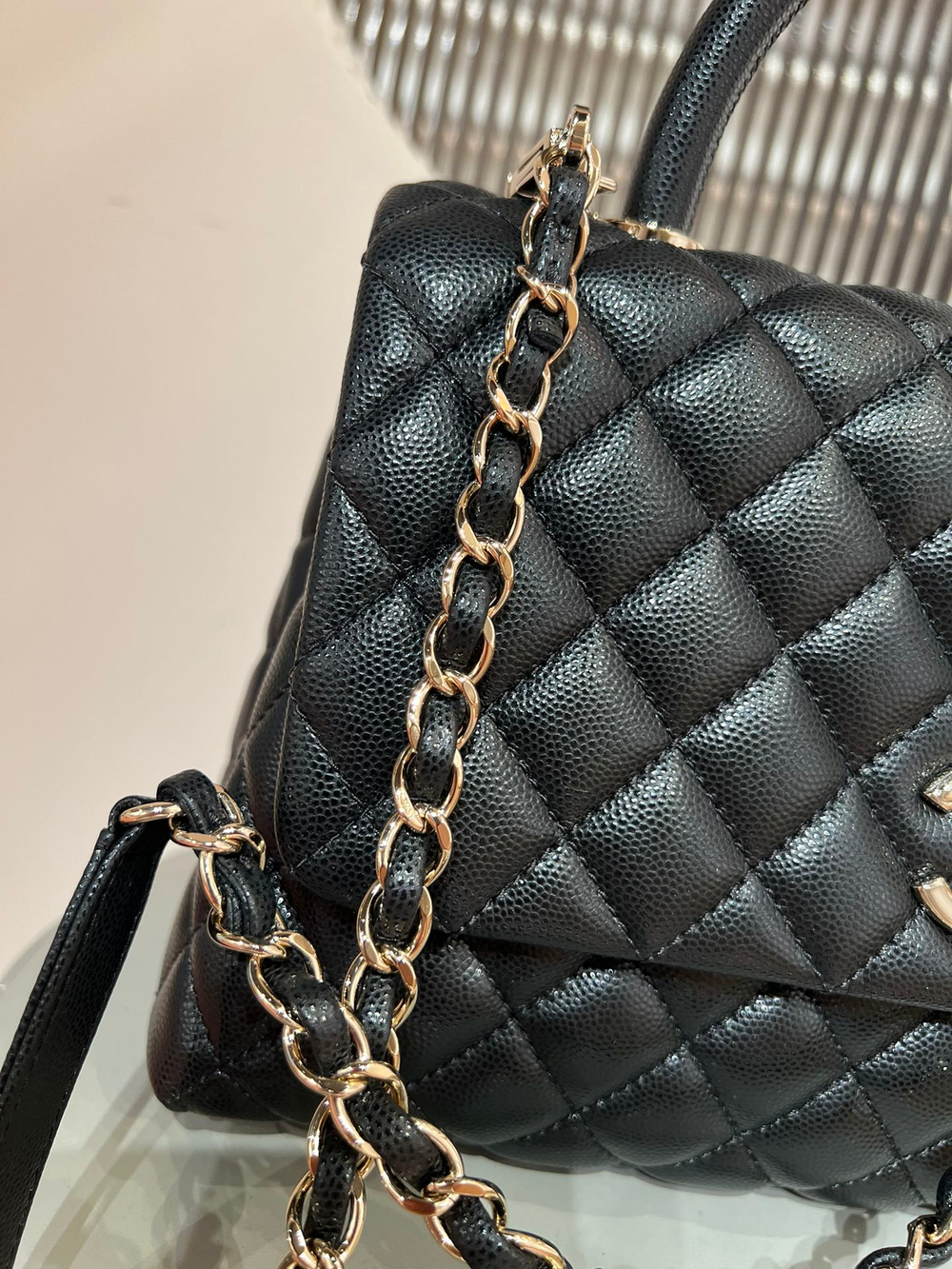 Chanel Large Flap Bag With Top Handle