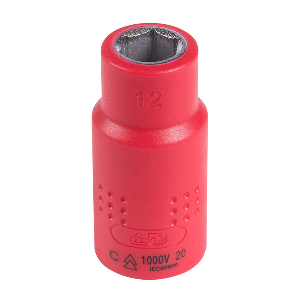 KING TONY (4335VE12M) Головка торцевая диэлектрическая шестигранная 1/2", 12 мм