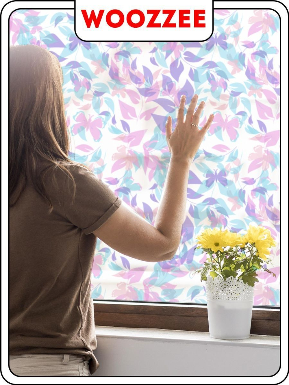 Наклейка "Декоративная пленка на окно 1"